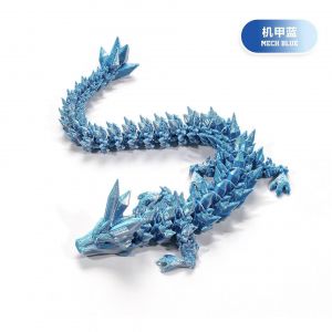 Decoration d'impression 3D articulee mobile en cristal, decoration de dragon, costume fait a la main, decoration de dragon - Neuf