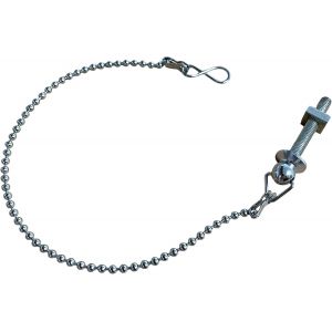 JGD-Chaine de bonde chrom&eacute;e 260 mm pour &eacute;viers et lavabos, Accessoire Argent&eacute;, 26 cm, Chrom&eacute; - Neuf