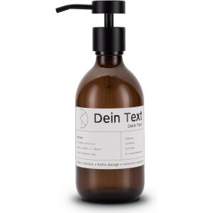 KAL-Distributeur De Savon Liquide En Verre Marron Pour Salle De Bain Et Cuisine, Moderne, Imprimable Individuellement, Distributeur À Pompe Pour Savon, Liquide Vaisselle Et Crème Pour Les - Neuf