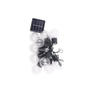 Guirlande Lumineuse Solaire &Agrave; 20 Ampoules Led Pour Jardin Ext&eacute;rieur, Avec 8 Modes D'&eacute;clairage - Neuf