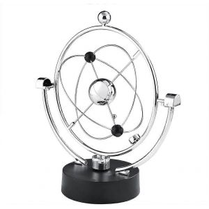 Électrique Wiggler Swing Ball Kinetic Craft Mouvement Perpétuel Newton Balance Balle,Jouet Sliver Home Office Bureau Table Ornement Décoration (4.33 X - Neuf