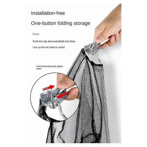 Filet Pelle Pliant En Acier Inoxydable Filet &Agrave; Pelle Solide Perche T&eacute;lescopique Filet De P&ecirc;che Pliant - Neuf