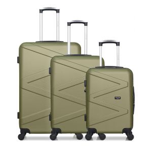 WAVE PARIS - Lot de 3 - Valise grand format, valise weekend et valise cabine AMAZONE - Neuf