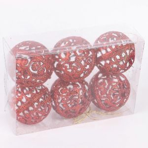 No&euml;l 6cm de No&euml;l Arbre de No&euml;l de Balle Hochet Suspendu Partie &agrave; Domicile, Ornement, D&eacute;coration - Neuf