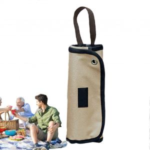 Roll Up Pouch 12slot Couverts, Sac De Voyage Ustensile Organisateur, Portable Couverts Camping Roll, Cookin - Neuf