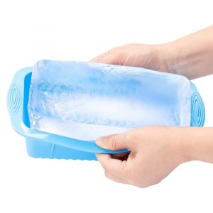 Moule &Agrave; Gla&ccedil;ons En Silicone Pour Gros Gla&ccedil;ons, Capacit&eacute; De 1,1 Kg, R&eacute;utilisable, Id&eacute;al Pour Les Bains De Glace Et Le Refroidissement Des Aliments. - Neuf