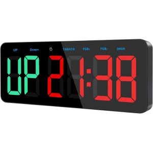 Ulteronixshop-Timer Sport Grand Minuteur Fitness D'intervalle Led Chronom&egrave;tre Compte &Agrave; Rebours Count Up - Neuf