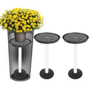 Ulteronixshop-2 paquets de rehausseurs pour jardini&egrave;res, 11-17in Hauteur ajustable avec trou de drainage pour les pots de fleurs hauts et les grands pots de plantes Remplissage de pots de (PP - Neuf