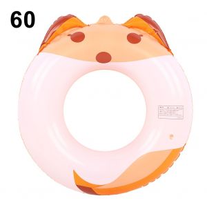 Bouee Gonflable En Pvc Non Toxique Et Ecologique Pour Enfants, Jouet De Natation En Forme De Renard, Pour Piscine (Bouee De Natation En Forme De Renard De 60 Cm) - Neuf