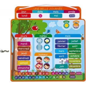 ERYI-- Agenda Magnétique, Une Belle Journée - Calendrier Enfant Educatif - 67 Magnets - Mieux Appréhender La Notion Du Temps Et Gagner En Autonomie - Dès 3 Ans, J02972 - Neuf
