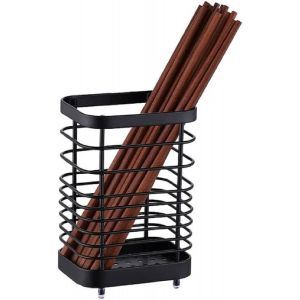 Mevronisshop-Gouttoir &Agrave; Ustensiles En Acier Inoxydable, Couverts Argenterie Support De Panier Organisateur Panier &Eacute;gouttoir Cuisine &Eacute;gouttoir &Agrave; Vaisselle &Eacute;gouttoir &Agrave; Vaisselle(L-Le Noir) - Neuf