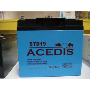 Acedis STD19 Batterie au Plomb &eacute;tanche 12V 19Ah rechargeable - Neuf
