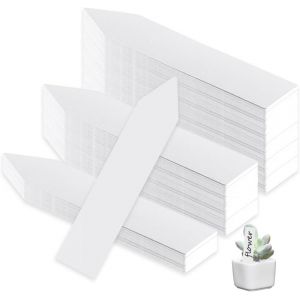 300 Pièces Étiquettes En Plastique Pour Plantes,Etiquette Semis ,Étiquette Jardinage Blanche,Etiquette De Plantation Intempéries,Etiquette Potager Exterieur,Marqueur Pour Jardin - Neuf