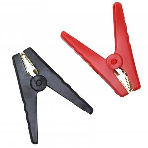Cuivre pinces Crocodile Crocodile Clips Électrique Crocodiles pinces de Batterie pinces Crocodile Noir Batterie, pinces Crocodile, pinces de Batterie pour Voiture Auto 4 Pc - Neuf