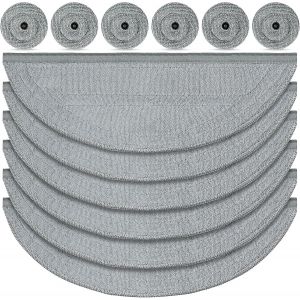 Lot de 12 chiffons de nettoyage pour robot aspirateur Roborock Saros 10, 6 chiffons de nettoyage et 6 essuie-glaces lat&eacute;raux, microfibre VibraRise 4.0 - Accessoires pour syst&egrave;me de nettoyage VibraRise - Neuf