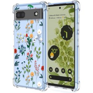 Kal-Coque Pour Google Pixel 7 Filles Femme Floral Fleurs Motif Mode Dessin, Housse Étui Transparent Antichoc Ultra-Mince Tpu Bumper Case - Flower Art - Neuf
