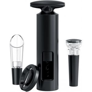 Décapsuleur Professionnel, Coffret Tire-Bouchon Manuel, Coupe-Capsule, Bouchon À Vide, Bec Verseur Et Tire-Bouchon (Ensemble 4 En 1) - Neuf
