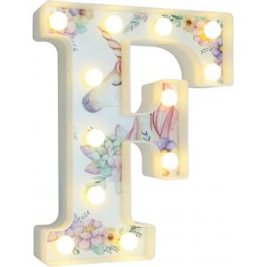 Lettres Lumineuses Licorne &Agrave; Del, Lettres De L'alphabet Blanches Chaudes Pour D&eacute;coration De F&ecirc;te D'anniversaire, Chambre &Agrave; Coucher, D&eacute;coration De Table Murale De No&euml;l, De Saint-Valentin - Neuf