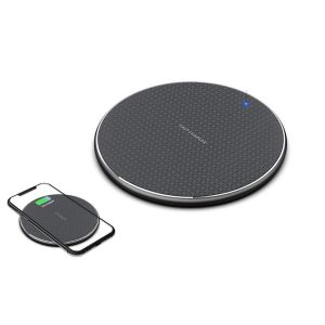 Chargeur rapide sans fil 10 W pour smartphones Apple et Samsung - Compatible Qi, design ultra-fin - Neuf