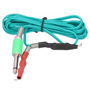 Cordon D'alimentation En Silicone Souple Pour Machine A Tatouer Professionnelle, Accessoire Vert - Neuf