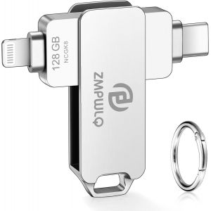 Apple Mfi 128Go Clé-Usb-Iphone Clé-Usb-Lightning-Et-Usb-C Clé-Usb-Ipad Clef-Usb-Iphone Flash-Drive-Iphone Clé-Usb-Lightning Et Type-C Photo-Stick Pendrive-Stockage-Externe-Pour-Iphone/Ipad/A[X2098] - Neuf