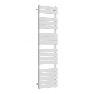 Radiateur s&egrave;che-serviettes chauffage salle de bain &agrave; lames plates acier 160 x 50 cm blanc Helloshop26 03_0010439 - Neuf