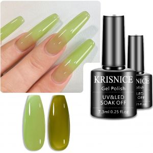 Kal-Nude Vernis À Ongles Gel Vert Clair Naturel Translucide Vernis À Ongles Gel À Séchage Uv Pour Nail Art, Manucure Et Pédicure À La Maison(Kcs2-) - Neuf