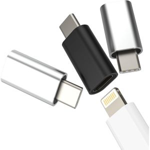 Thef-Adaptateur Lightning Femelle Vers Usb C Mâle (Lot De 3)Pour Iphone16 15 Pro Pour Apple Câble Jack Type C Chargeur Prise Connecteur Chargeur Pour Ipad 10 Air4 Accessoire Voiture Compatible Avec S - Neuf
