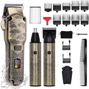 Cheveux Hommes Tondeuse Barbe Homme Tondeuse Nasale Professionnelle Imperméable Kit De Coupe De Cheveux Tondeuse De Barbier Tondeuse Sans Fil Tondeuse Pour Le Nez Tondeuse Pour Les Détails - Neuf