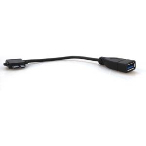 C&acirc;ble Micro Adaptateur Usb 3.0 Host Otg On The Go 90 &deg; Coud&eacute; 15 Cm Pour Samsung Galaxy S5[Z1837] - Neuf