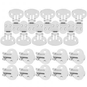 20pcs En Acier Inoxydable Blanc Chaussures Clips Bricolage Bricolage Boucles Pliantes R&eacute;sultats Accessoires (Grande Taille) - Neuf