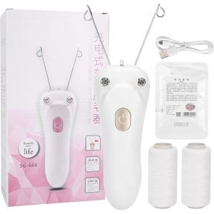 &Eacute;pilation &Eacute;lectrique Du Visage, &Eacute;pilateur Pour Le Visage &Eacute;pilateur &Agrave; Fil De Coton Outil D'&eacute;pilation De Charge Usb Pour Le Visage Les L&egrave;vres Les M&acirc;choires Tout Le Corps (Or) - Neuf