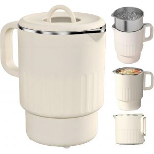 Bouilloire Pliable 1l En Silicone, Bouilloire De Voyage Portable En Inox, Kettle Pour Camping, Randonn&eacute;e, Voyage, Survival - Neuf