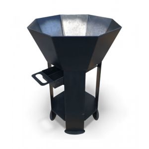 Bras&eacute;ro nu ext&eacute;rieur AKNOR, acier, thermolaqu&eacute;, 60cm de diam&egrave;tre - Jardin d'Acier RLD-AK-60 - Neuf