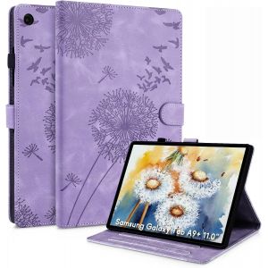 Coque Pour Samsung Galaxy Tab A9 Plus 11 Pouces 2023 Sm-X210/X216/X218 Pissenlit Housse En Tablette Cuir Pu Protection Pour Galaxy Tab A9 Plus Violet - Neuf
