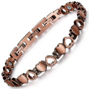 Pur Cuivre Magn&eacute;tique De Sant&eacute; De Traitement De Bracelet Pour Les Femmes R&eacute;glable Love Design Avec Bo&icirc;te-Cadeau Pour L'arthrite Soulagement De La Douleur - Neuf
