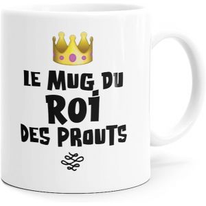 Eryi-Mug Humour Le Roi Des Prouts Tasse Message Drôle. Idée Cadeau Original Pour Ami Couple Amoureux Collègue Frère S?ur Homme Copain Enfant Pour Anniversaire Noël Ou Juste Pour Le Plaisir. - Neuf