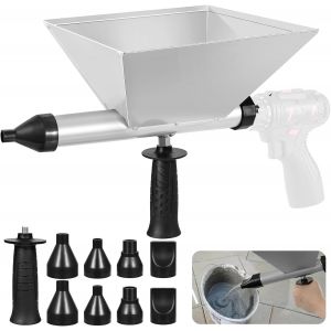 Chenquansarl-Pistolet À Mortier Électrique Avec 8 Buses Amovibles+2 Poignées Antidérapantes, Pistolet Joint Électrique Portable, Pistolet À Joints Électrique Pour Mortier Joints Murs En Pierre Et Sol - Neuf