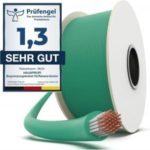 MEVRONISSHOP-Cable Robot Tondeuse 100M Universel Compatible, Fil robot tondeuse, C&acirc;ble p&eacute;riph&eacute;rique en cuivre &eacute;tam&eacute; de qualit&eacute;, C&acirc;ble pour robots tondeuses de Husqvarna,Worx,Gardena,Bosch,Yard Force - Neuf