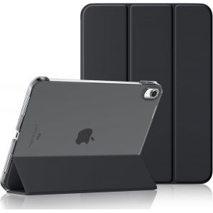 KAL-Coque Pour Ipad 10 11 Eme Génération A16 (2022/20225 10.9/11 Pouces) Housse, Mince Protect Étui Arrière Translucide Pour Ipad 11Ème/10Ème Gén, Réveil/Sommeil Auto, Noir - Neuf