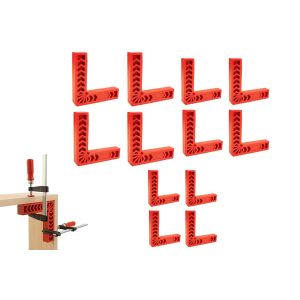Lot de 12 &eacute;querres &agrave; angle droit de 7,6 &agrave; 15,2 cm pour le travail du bois, &eacute;querres de positionnement &agrave; 90&deg;, outils d'angle - Neuf