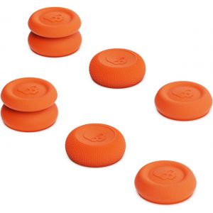 Eryi-Skin, Cqc And Fps Thumb Grip Set Joystick Cap Analog Stick Cap For Nintendo Switch Pro Controller & Ps5 / Ps4 / Slim/Pro Controller - Candy Orange, 3pairs(6pcs) - Neuf