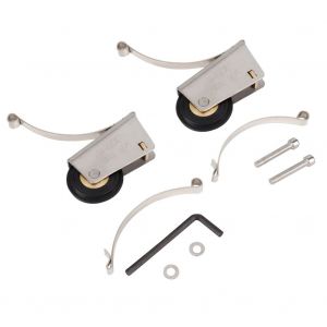 Hjlian Lot De 2 Roulettes De Suspension A Ressort Pour Porte Coulissante, Pour Rail De Salle De Bain - Neuf