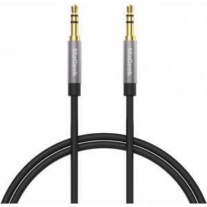 C&acirc;ble Audio Auxiliaire de 3,5 mm (1,0 m&egrave;tre) C&acirc;ble audio st&eacute;r&eacute;o M&acirc;le vers M&acirc;le pour les &eacute;couteurs Beats, iPhone, iPod, iPad, Autoradio, Cha&icirc;ne St&eacute;r&eacute;o, etc. (Noir) - Neuf