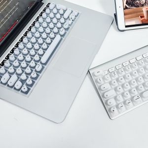 Keyboard Film for Nail Art,Protection Clavier,Silicone Raised Keyboard Protective Cover,Full-Size Keyboard Film,Offre Une Protection Couverture de Clavier pour Ongles Longs des Femmes - Neuf