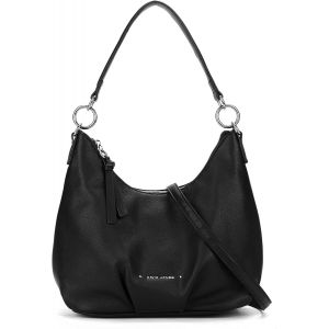 KALANKA-- Sac &agrave; Main Bandouli&egrave;re Port&eacute; Epaule Femme - Sac Banane Simili Cuir PU Port&eacute; Crois&eacute; Travers - Besace Anse Poign&eacute;e - Sacoche Souple Ville Mode Tendance Elegant - Noir - Neuf