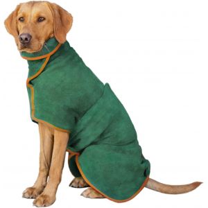 Jgd-Peignoir Pour Animaux De Compagnie, Peignoir Pour Animaux En Microfibre Super Absorbante Avec Extensible Ceinture, R&eacute;glable Peignoir Pour Chat Chien &Agrave; S&eacute;chage Rapide Pour Douche/Natation (M) - Neuf