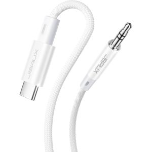 LORANKA-C&acirc;ble USB C vers 3,5 mm jack 1 m, adaptateur USB C &agrave; 3,5 mm audio auxiliaire c&acirc;ble casque st&eacute;r&eacute;o auto compatible avec iPhone 15 Pro Max/15 Pro/15 Plus/15, Samsung Galaxy S23 S22 Ultra, Huawei - Neuf