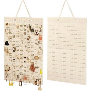 Kyaoayo-Organisateur Bijoux Suspendu 57cmx35cm,Rangement Boucle D'oreille Murale,Presentoir Bijoux,Portant Boucles D'oreilles Mural,Support Pour Boucles D'oreilles À Suspendre Pour Colliers Bagues - Neuf