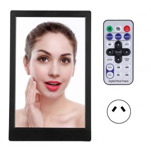 XCLT-1080T Cadre photo numerique vertical 10 pouces IPS HD, calendrier, horloge, appareil publicitaire, AC110-240 V, noir, prise AU - Neuf